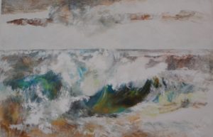 La grande vague.G.Lafond (hommage à G.Courbet )